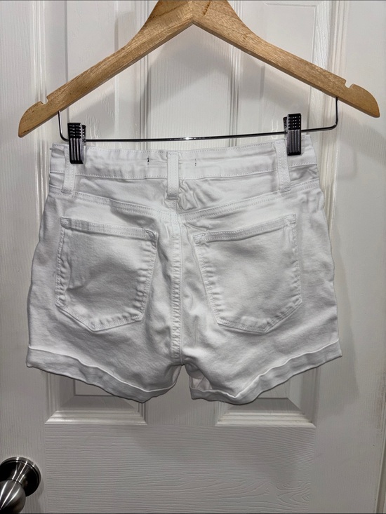 KanCan Pants - KanCan White High-Rise Denim Shorts
